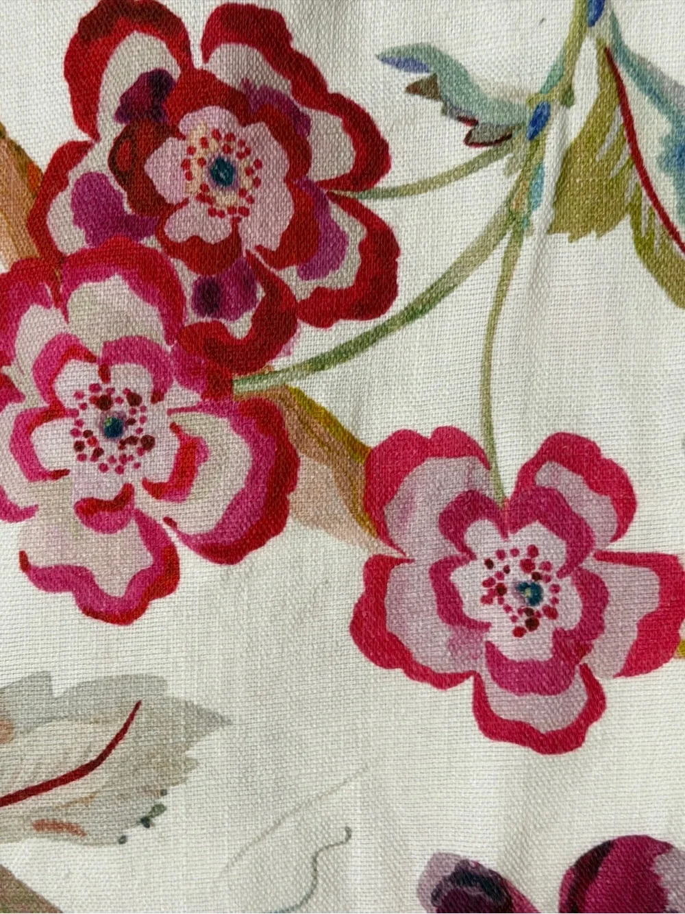 Johnny Was Kirby Standard Pillow Sham 100% Cotton Floral Bird 21x27